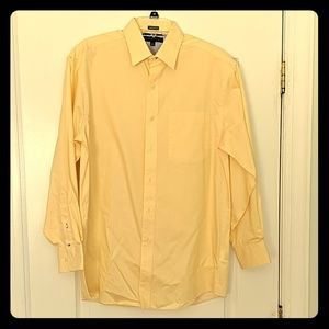 Men's 32-33 15.5 Yellow Button Down Shirt